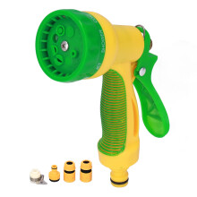 Heavy Duty Garden Hose Nozzle Sprayer with 8 Spray Modes, Ergonomic Non‑Slip Grip for Car Wash and Gardening