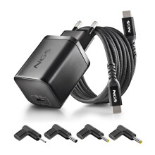 Caricatore GaN 65W - NGS - BUD 65W-AC - Ricarica rapida - Cavo USB-C 1,5 m - 4 punte DC Acer