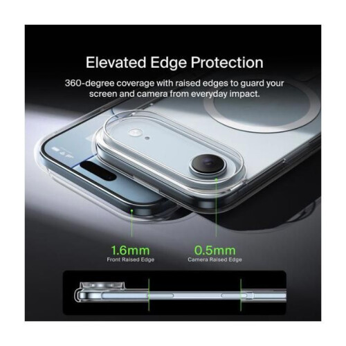 Belkin Custodia - BELKIN - iPhone 17 Air - TPU‑PC - Trasparente - Grip antiscivolo 2