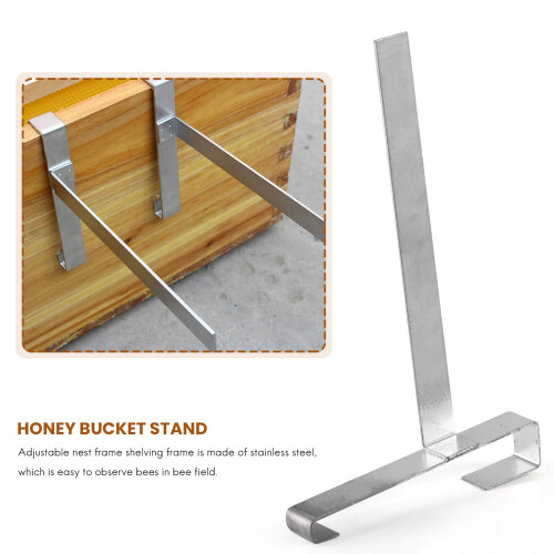 Sidemount Beehive Frame Holder Bracket with Hands‑ Support for Quick Hive Inspection 2