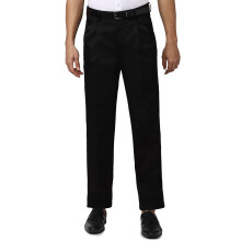 Peter England Heren Regular Casual Broek (Pctpcsmbm74426_Zwart)