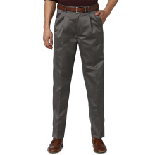 Peter England Heren Regular Casual Broek (Pctpcsmby49700_Olive)