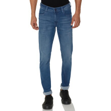 Peter England Ανδρικά Neo-Slim Fit Ελαστικά Μπλε Τζιν Μεσαίου Ύψους