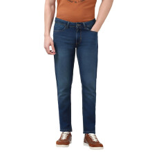 Jeans Peter England Masculinos Azul Médio
