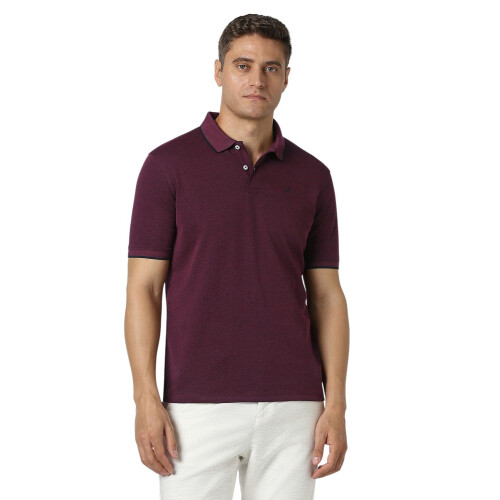 Peter England Ανδρικό Μπορντό Πόλο T-Shirt