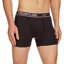 Rupa Frontline Calções de Algodão Puro para Homens (Pacote de 2) (Fl Hnk Melange, Cinza_85 cm)