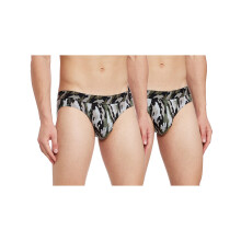 Rupa MenS Impressos (A Cor Pode Variar) (Pacote de 5) (Expando Militar Print Brief_80 Cm)