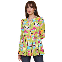 Sheetal Associates Dames Top Shirt Trendy Voor Meisjes | Bloemenprint Top | Lichtgewicht Comfort