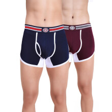 Rupa Calças Mini Trunks para Homem em Algodão (Pacote de 2) (134 Pep Mini Trunks_Navy/Blue/White