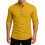 Kurta Masculino em Algodão e Poliéster Regular com Mangas Compridas Ouro 1