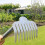 Garden Weeder Tool with 9 Claw Stainless Steel Rake Head, RustResistant Manual Weed Puller for Backyard 5