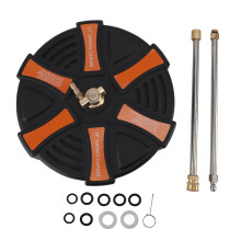 13 Inch Pressure Washer Surface Cleaner 2500 PSI with Dual Rotating Jets and Quick Connect for Driveways Patios Decks