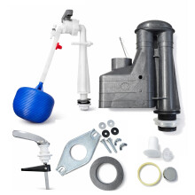 Twyford 02 Toilet SINGLE Flush Syphon, Float Ball Valve, Donut Foam Washer Seal & Lever
