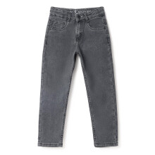 Tales & Stories Pantaloni Slim Fit Grigio Scuro in Cotone per Ragazzi