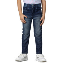 Tales & Stories Jeans Slim Fit Blu Scuro | Pantaloni 5 Tasche Per 3-4 Anni | Cotone Denim Resistente
