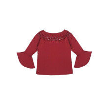 Style Quotient Meisjesmode Bell Sleeve Top (Ss20Sqkitty_Mrn-Maroon-6-7 Jaar)