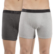 Sporto Macho Super Kammad Bomull 2-Vägs Stretch Trunk Pack Om 3 (Färg Kan Variera)