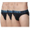 Sporto Macho Super Algodão Comprimido 2-Way Strech Mini Cueca Pacote de 3 (Cor Pode Variar) 1