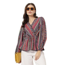 Style Quotient Dames Multi Print Top
