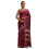 Soch Womens Wine Chanderi Warli Saree With Thread Work 1