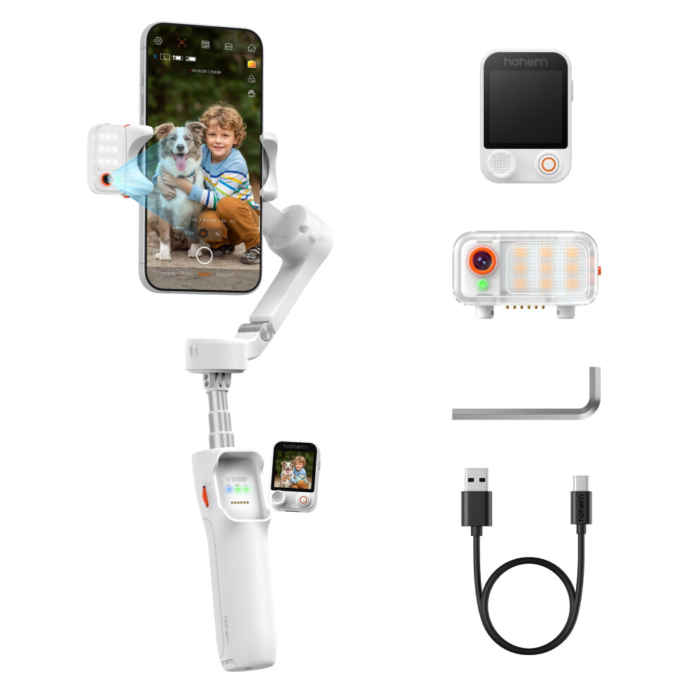 Hohem Isteady V3 Ultra Foldable Ai Smartphone Gimbal Stabiliser Kit 6971071552818
