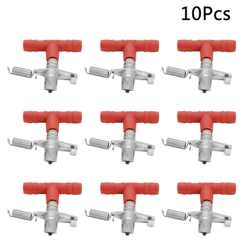 Automatic Rabbit Watering System 10pcs Galvanized Kit, Easy Clean RustResistant Rabbit Nipple Drinker 1