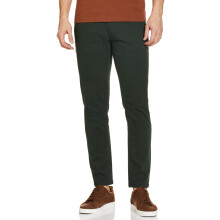 The Indian Garage Co Heren Slim Fit Solid Mid-Rise Stretch Chino Jungle Groen