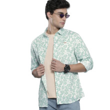 The Indian Garage Co Ανδρικό Πουκάμισο Slim Fit από Βαμβάκι (0620-SH48-02_Λευκό L)