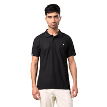 Technosport Ανδρικό Slim Fit Πόλο T-Shirt Γυμναστικής και Καθημερινής Χρήσης - (Mtor11Blk_Mαύρο_L)