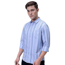 The Indian Garage Co Ανδρικό Slim Fit Πουκάμισο (0524-Shdbfn-01-04-Μπλέ-Μ_Μπλέ
