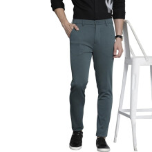 The Indian Garage Co Heren Flared Bootcut Effen Mid-Rise Rekbare Broeken Zwart