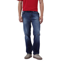 The Indian Garage Co Herr Regular Fit Solid Mid-Rise Stretchable Jeans (Ljusblå_34)