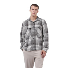 The Indian Garage Co Ανδρικό Casual Πουκάμισο Κομμένο Κολάρο (Καφέ_Xl)