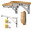 Folding Shelf Brackets 10 Inch Heavy Duty Wall Mounted Foldable Bracket Set with Screws Silver 1