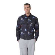 Camisa Masculina Regular Fit The Indian Garage Co (0924-Shwfpr-01-01-Preto-XL)