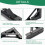Folding Shelf Brackets 10 Inch Heavy Duty Wall Mounted Foldable Bracket Set with Screws Silver 3