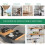 Folding Shelf Brackets 10 Inch Heavy Duty Wall Mounted Foldable Bracket Set with Screws Silver 5