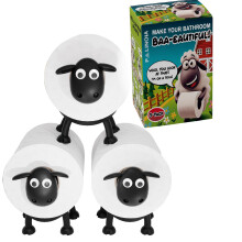 Black Sheep Toilet Paper Holder Pack of 3, Playful Bathroom Organizer with Durable SpaceSaving Design