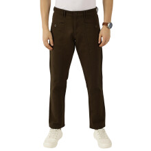 Thomas Scott Heren Effen Regular Fit Broek (Tsb102_Darkolive, 34) Donkergroen