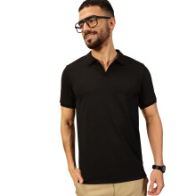 Thomas Scott Heren Polo T-shirt Korte Mouwen Regular Fit (Tsst03_Zwart, XL)