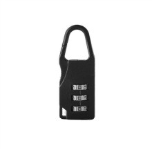 3 Digit Combination Lock for Travel Luggage, Gym Locker and Suitcase – Durable Metal Keyless Padlock (Blue/Black)