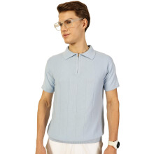 Thomas Scott Herre Bomulds Polo T-Shirt Korte Ærmer (Tsfk13_Skyblue, S)