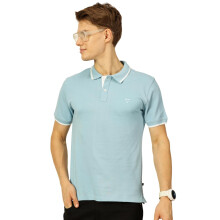 Thomas Scott Mænds Solid Regular Fit Polo T-shirt (Tsmlpt06_Skyblue, L)