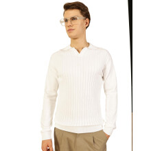 Thomas Scott Camiseta Polo de Manga Longa Regular Fit para Homem (Tsfk20_White, S)