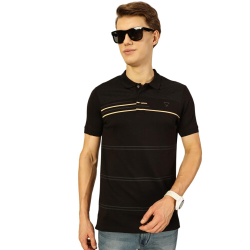 Thomas Scott Ανδρικό Πόλο T-Shirt Regular Fit Μισό Μανίκι (Tsmlpt808_Mαύρο_XL)