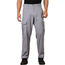 Thomas Scott Heren | Rechte Pasvorm | Middelhoge Taille | 100% Katoen | Effen | Knopsluiting | 7 Zakken | Woven | Cargo | Broek (Tsb030_Lightblue_38)