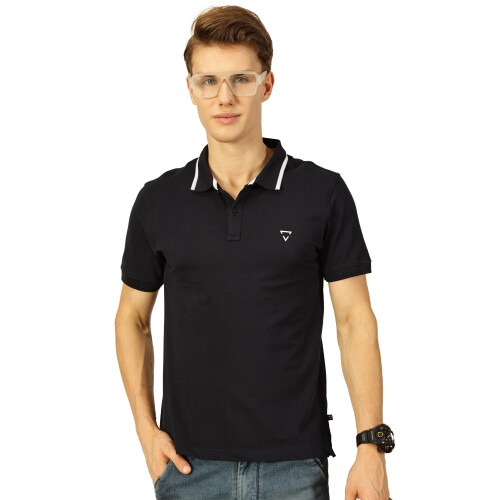 Thomas Scott Ανδρικό Πόλο Τ-shirt Κανονική Εφαρμογή (Tsmlpt05_Navy, L)