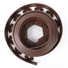 No Dig Landscape Edging Kit 10m x 15cm Durable Flexible Garden Border with 30 Spikes Brown