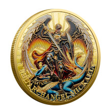 Archangel Michaels Watches Over Us Challenge Coin Psalm 91:10-11