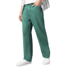 Urbano Fashion Heren Donkergroene Losse Baggy Washed Jeans Niet Rekbaar (Jeanloose-02-Dgreen-30)